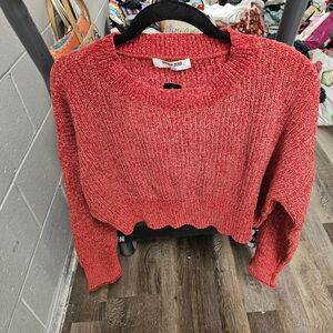 ♡Crop sweater/ Red/ 🌺size Small.❤️NWT